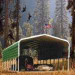 C-810  Round roof 12-gauge 18’ wide x 31’ long, with 10’ tall legs